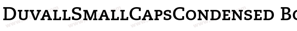 DuvallSmallCapsCondensed Bold字体转换